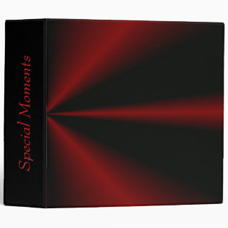 Dark Red Star Burst Binder