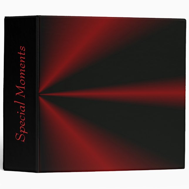 Dark Red Star Burst Binder (Front/Spine)