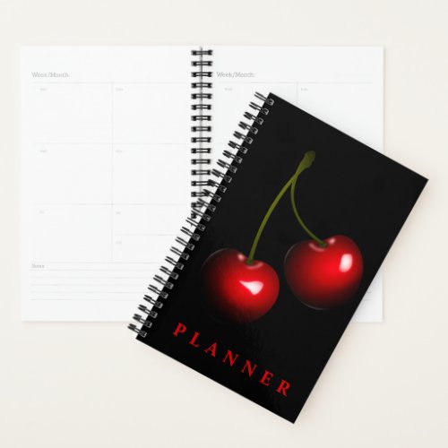 Dark Red Sweet Cherries _ Choose your color Planner