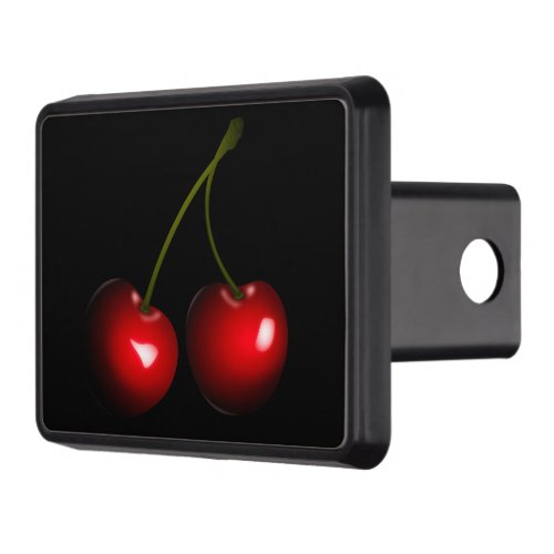 Dark Red Sweet Cherries Hitch Cover