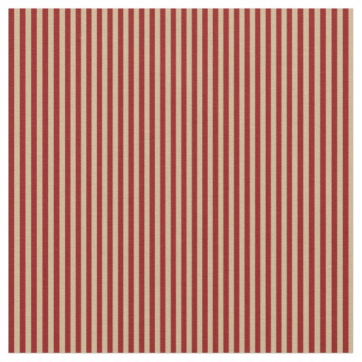 Dark Red & Tan Stripes/Lines Pattern Fabric