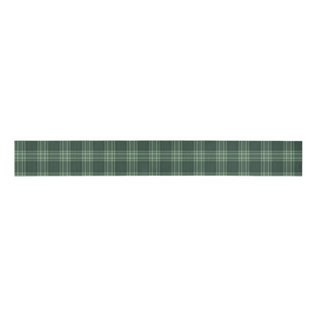 Dark Red Tartan Plaid Grosgrain Ribbon (Front)