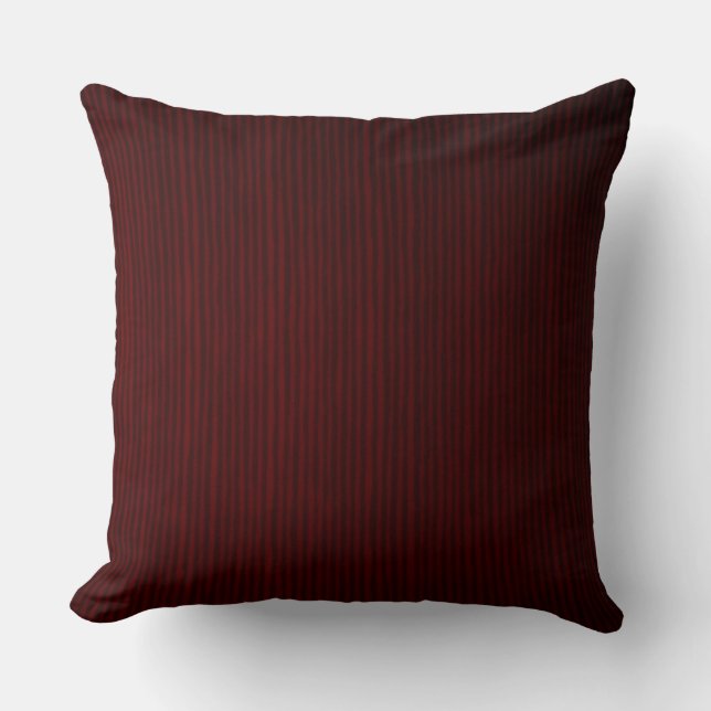 Dark Red Throw Pillow (Front)