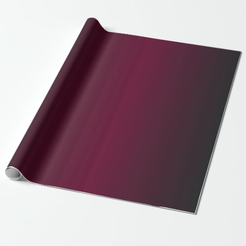 Dark Red to Black Ombre Pattern Wrapping Paper