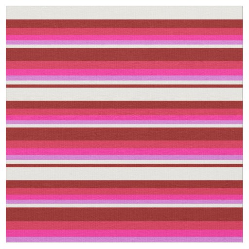 Dark Red, White, Orchid, Deep Pink, and Crimson Fabric
