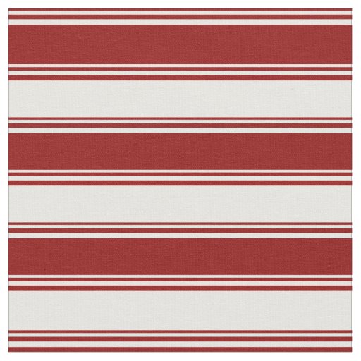 Dark Red & White Striped/Lined Pattern Fabric