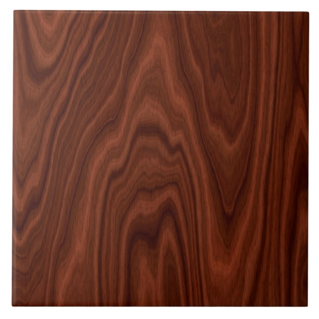 Dark Red Wood Texture Ceramic Tile (Front)