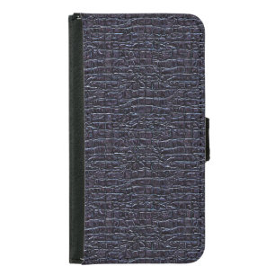 Dark Reptilian-Style Pattern Design Samsung Galaxy S5 Wallet Case