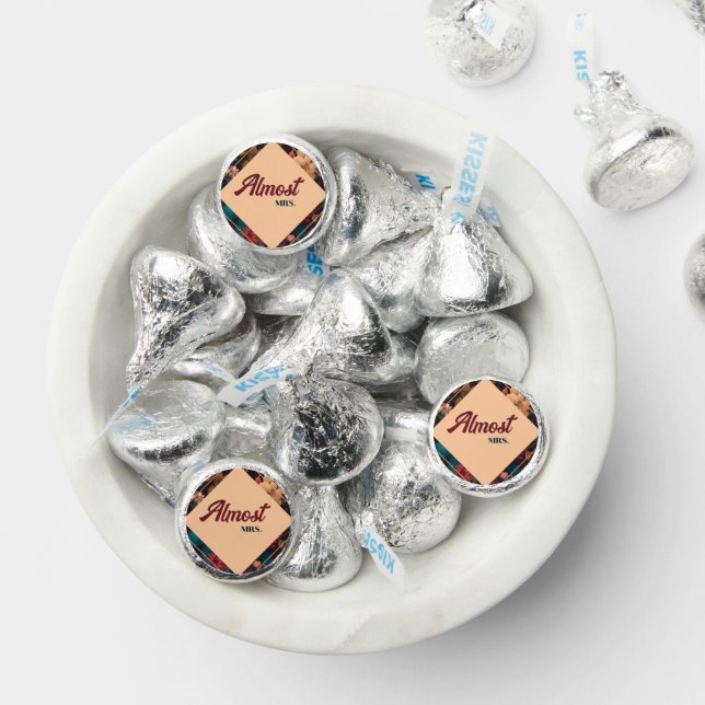Dark Rich Floral Theme Bridal Shower Hershey®'s Kisses® (Assorted)