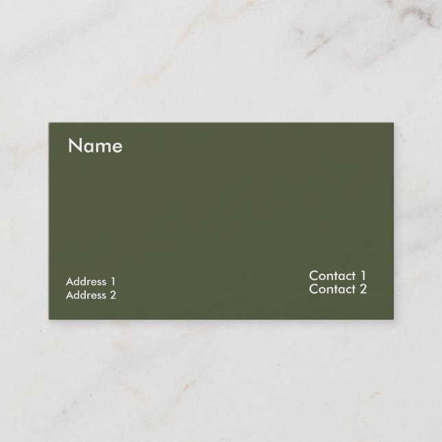  dark  rich green -QR code  Business Card (Front)
