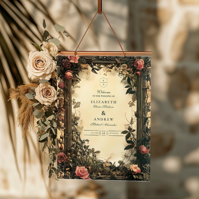Dark Romance Art Nouveau Wedding Foam Board (Creator Uploaded)
