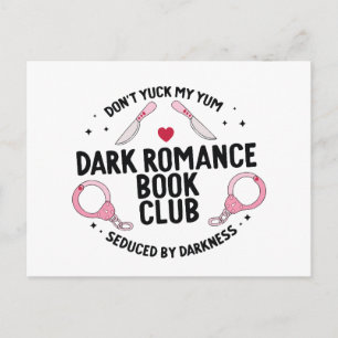 Dark romance book club postcard