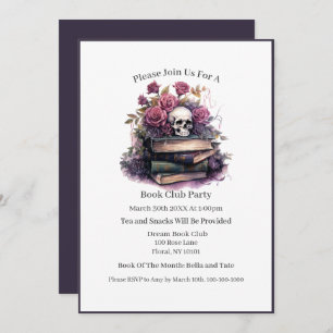 Dark Romance Book Lover, Book Club Invitation