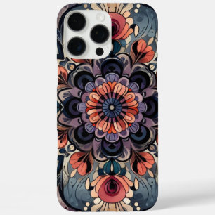 Dark Romance Burgundy Art Deco Floral Summer  iPhone 16 Pro Max Case