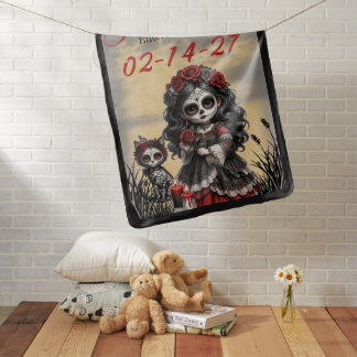 Dark Romance_ Crimson Rose Baby Blanket
