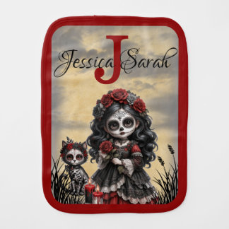 Dark Romance_ Crimson Rose Baby Burp Cloth