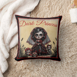 Dark Romance_ Dark Princess Throw Pillow