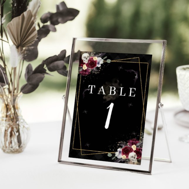 Dark Romance Gothic Wedding Table Numbers (Creator Uploaded)