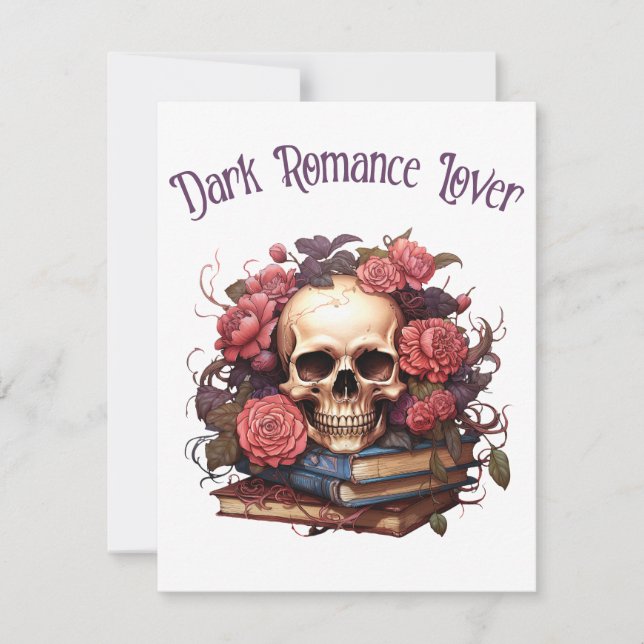 Dark Romance Lover Note Card (Front)