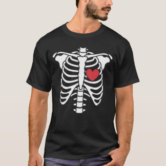 Dark Romance - Matching Ribcage Heart Valentine's T-Shirt