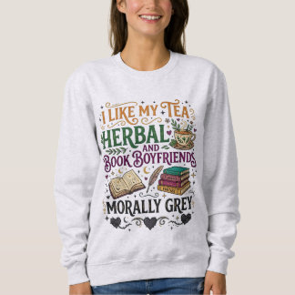 Dark Romance Morally Grey Book Boyfriend Vintage Sweatshirt
