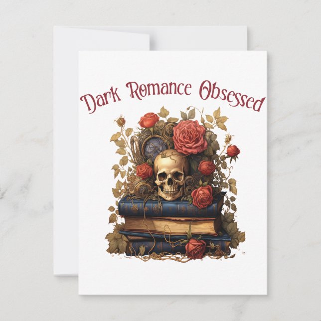 Dark Romance Obsessed Note Card (Front)