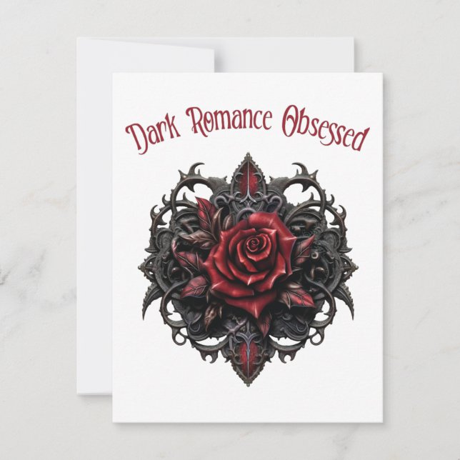 Dark Romance Obsessed Note Card (Front)