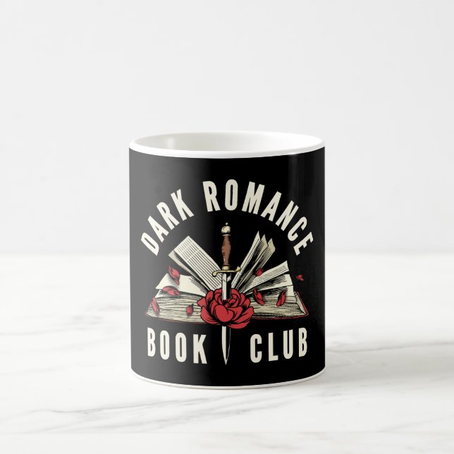 Dark Romance Reader Floral Book Lover Gift  Coffee Mug (Center)