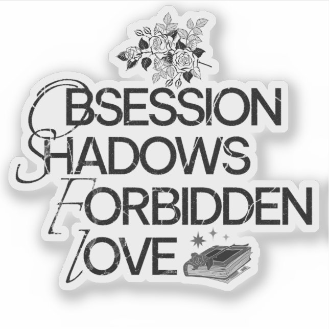 Dark Romance Reader Sticker (Front)