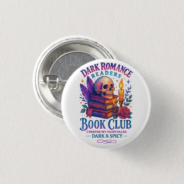 Dark Romance Readers....  Button (Front & Back)