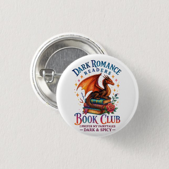 Dark Romance Readers....  Button (Front & Back)