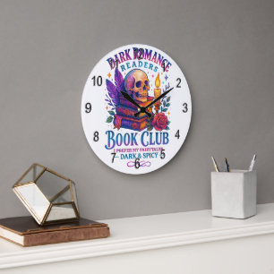 Dark Romance Readers.... Large Clock