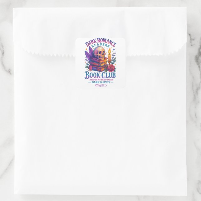 Dark Romance Readers....  Square Sticker (Bag)