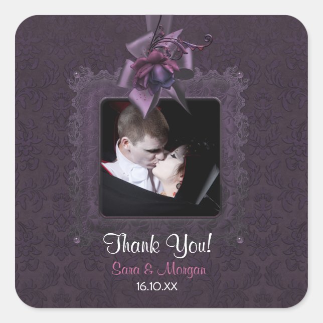 Dark Romance Square Sticker (Front)