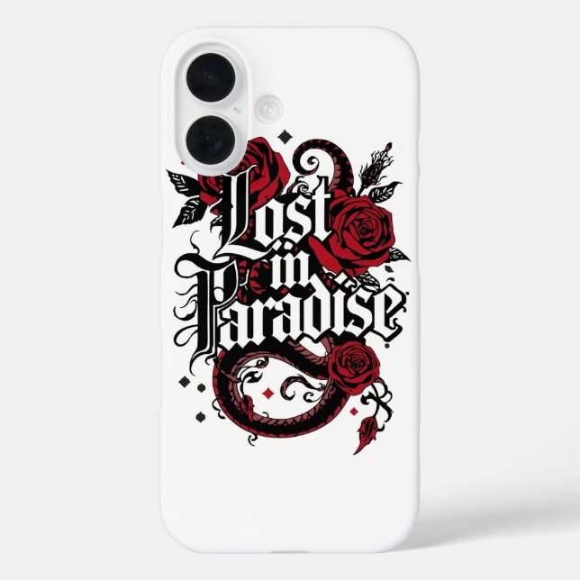 Dark Romance Tattoo Style Quote Case-Mate iPhone Case (Back)