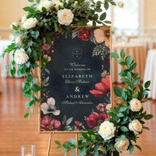 Dark Romance Wedding Theme Foam Board