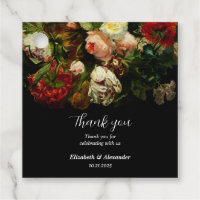 Dark romantic moody elegant floral flowers wedding