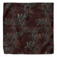 Dark Rose Goth bandana