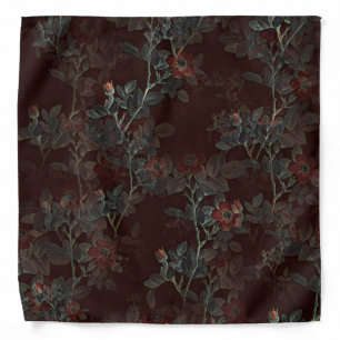 Dark Rose Goth bandana
