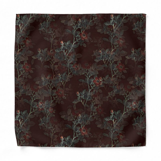 Dark Rose Gothic bandana (Front)