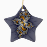 Dark Rose - Mandelbrot Fractal Ceramic Ornament
