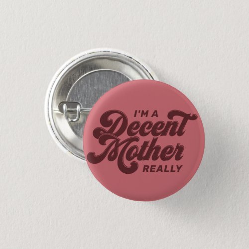 Dark Rose Pink Decent Mother Button
