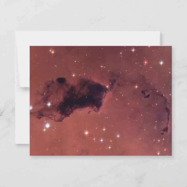 Dark Rose Shadow Dust Clouds Invitation (Front)