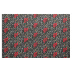 dark roses Fabric, colorful house textile Fabric