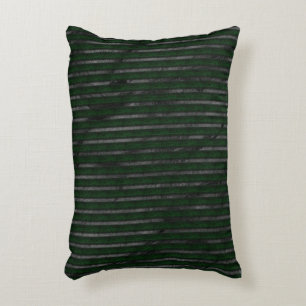 Dark rough stripes over stained abstract design accent pillow