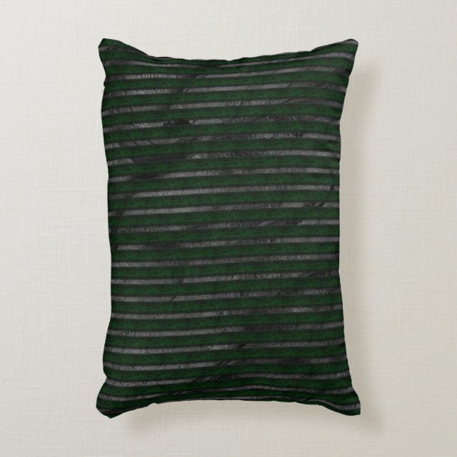 Dark rough stripes over stained abstract design accent pillow (Front(Vertical))