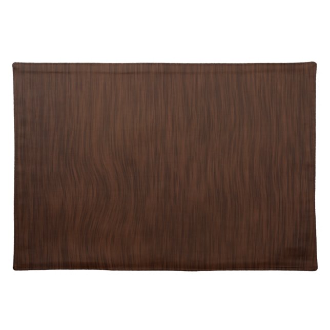 Dark Rough Wood Grain Background Cloth Placemat (Front)