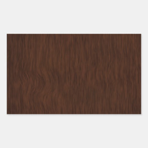 Dark Rough Wood Grain Background Rectangular Sticker