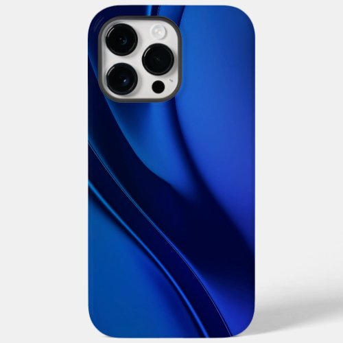 Dark Royal Blue  Light Blue Swirls Case_Mate iPhone 14 Pro Max Case