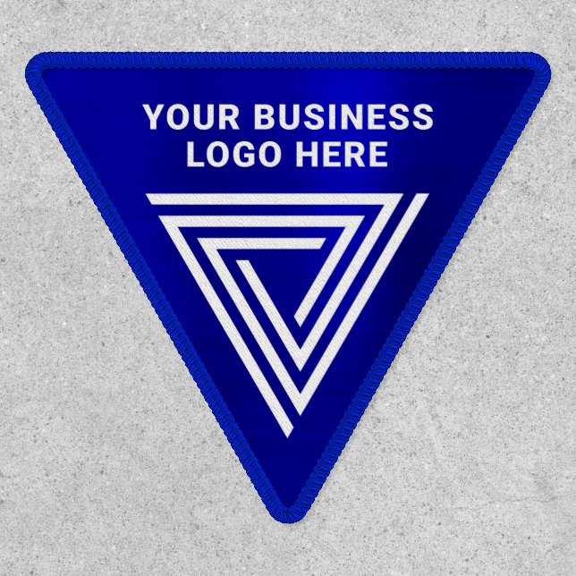 Dark Royal Blue Triangle Logo Patch (Front)